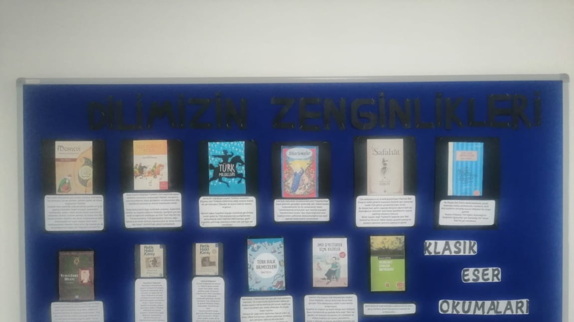 Dilimizin Zenginlikler Projesi kapsamında pano çalışması gerçekleştirildi.